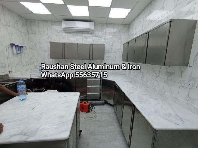 Stainless Steel Villa kitchen Cabinet Full project