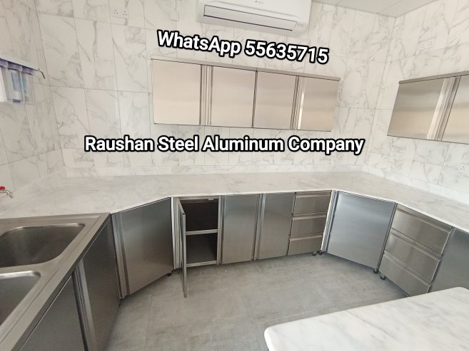 Stainless Steel Villa kitchen Cabinet Full project