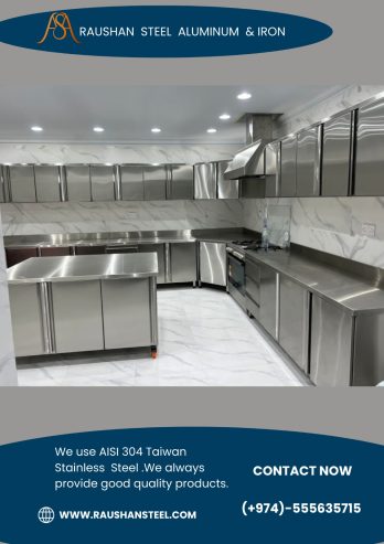 Stainless Steel Villa kitchen Cabinet Full project