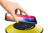 Awei Y290 5W Wireless Charger with Bluetooth Speaker – Yellow