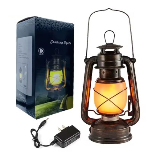 Outdoor Creative Flickering Flame Portable Rechargeable Speaker Lamp