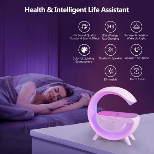 G-Shaped 15W Bluetooth Speaker with RGB Adjustable Atmosphere Light