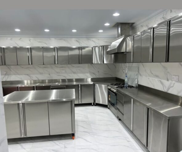 Stainless Steel Villa kitchen Cabinet Full project