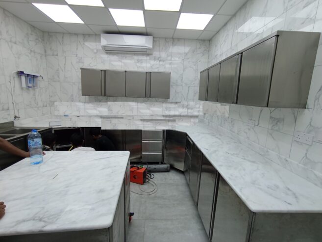 Stainless Steel Villa kitchen Cabinet Full project