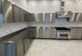 Stainless Steel Kitchen Cabinet Full project Restaurant Hotel,Villa Kitchen Sweets shop