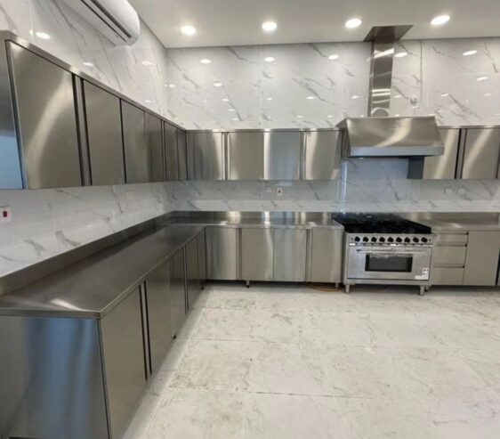 Stainless Steel Kitchen Cabinet Full project Restaurant Hotel,Villa Kitchen Sweets shop