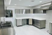 Stainless Steel Kitchen Cabinet Full project Restaurant Hotel,Villa Kitchen Sweets shop