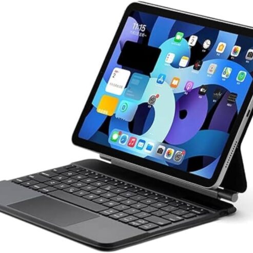 iPAD Pro11 & Air 4/5/6 Wireless English/Arabic Keyboard Case Black