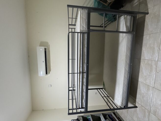 IKEA double-decker bed frame with 2 mattress