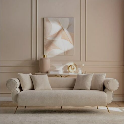 Donel Fabric Arm chair, 2 seater and a 3 seater