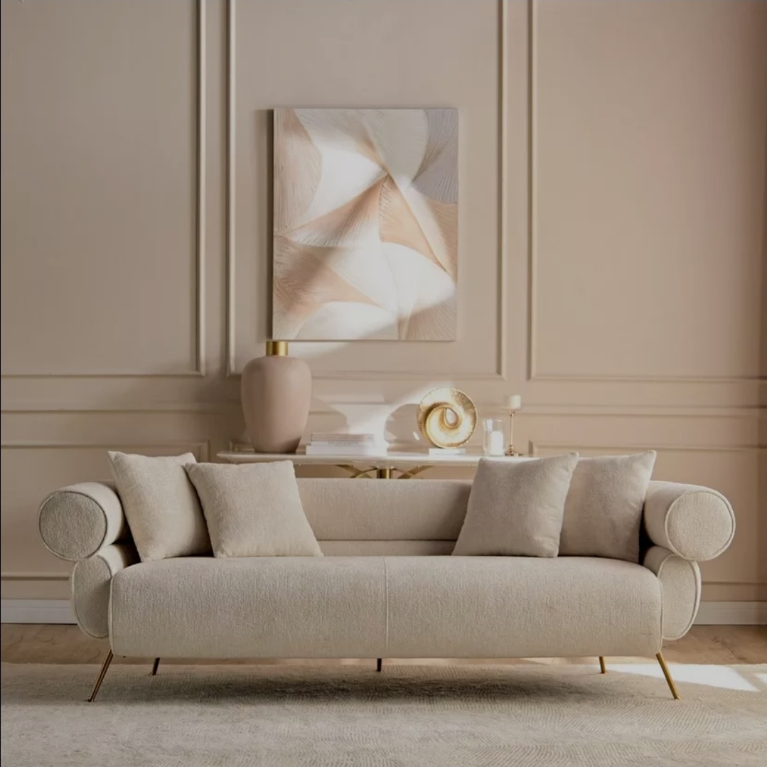 Donel Fabric Arm chair, 2 seater and a 3 seater