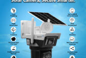 Solar Dual Lens Security Camera, No Wires, Full HD Monitoring.