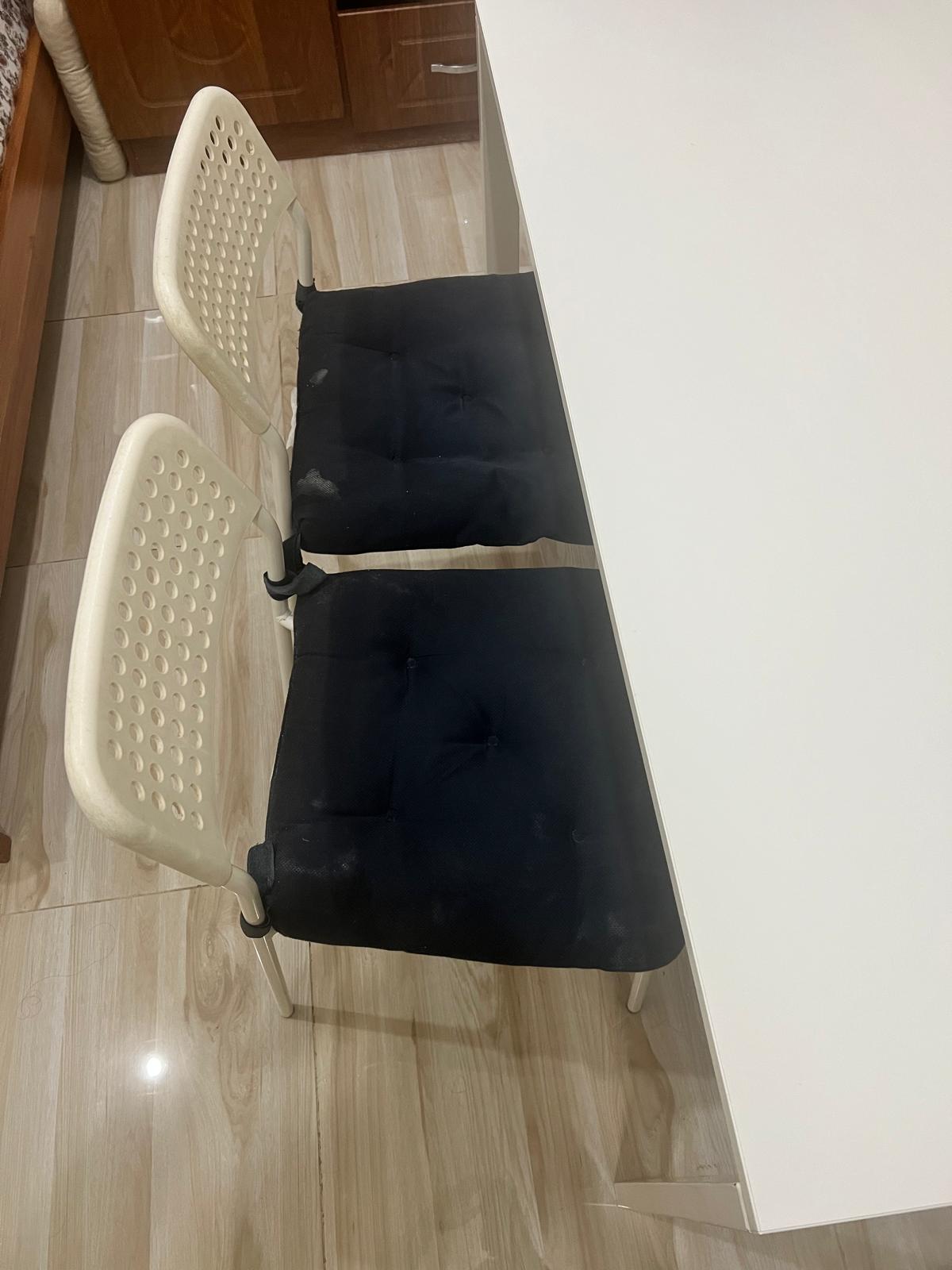 IKEA DINNING TABLE WITH 4 CHAIRS