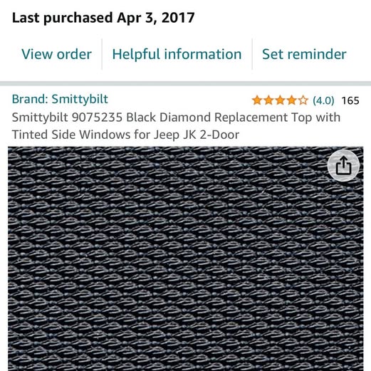 Soft Top for Jeep Wrangler JK 2Door