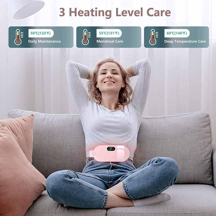 Smart Cordless Heating Massager for Period Cramps – Fast Relief, Warm Comfort Anywhere