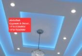 Gypsum Board Decor on Ceiling,Partition,Paint,Wpc Wall Panel,Grc & Wall Moulding Work etc.+974-70245680