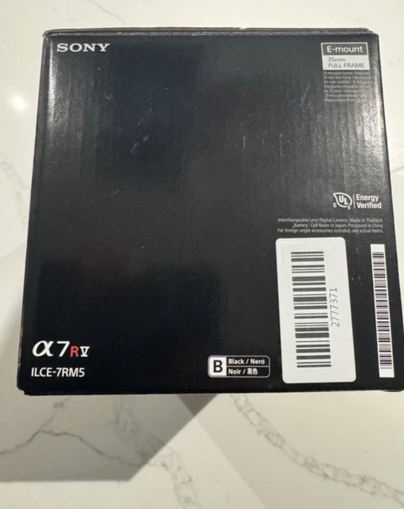 Brand New Sony A7RV Mirroless Digital Camera  Body Only.