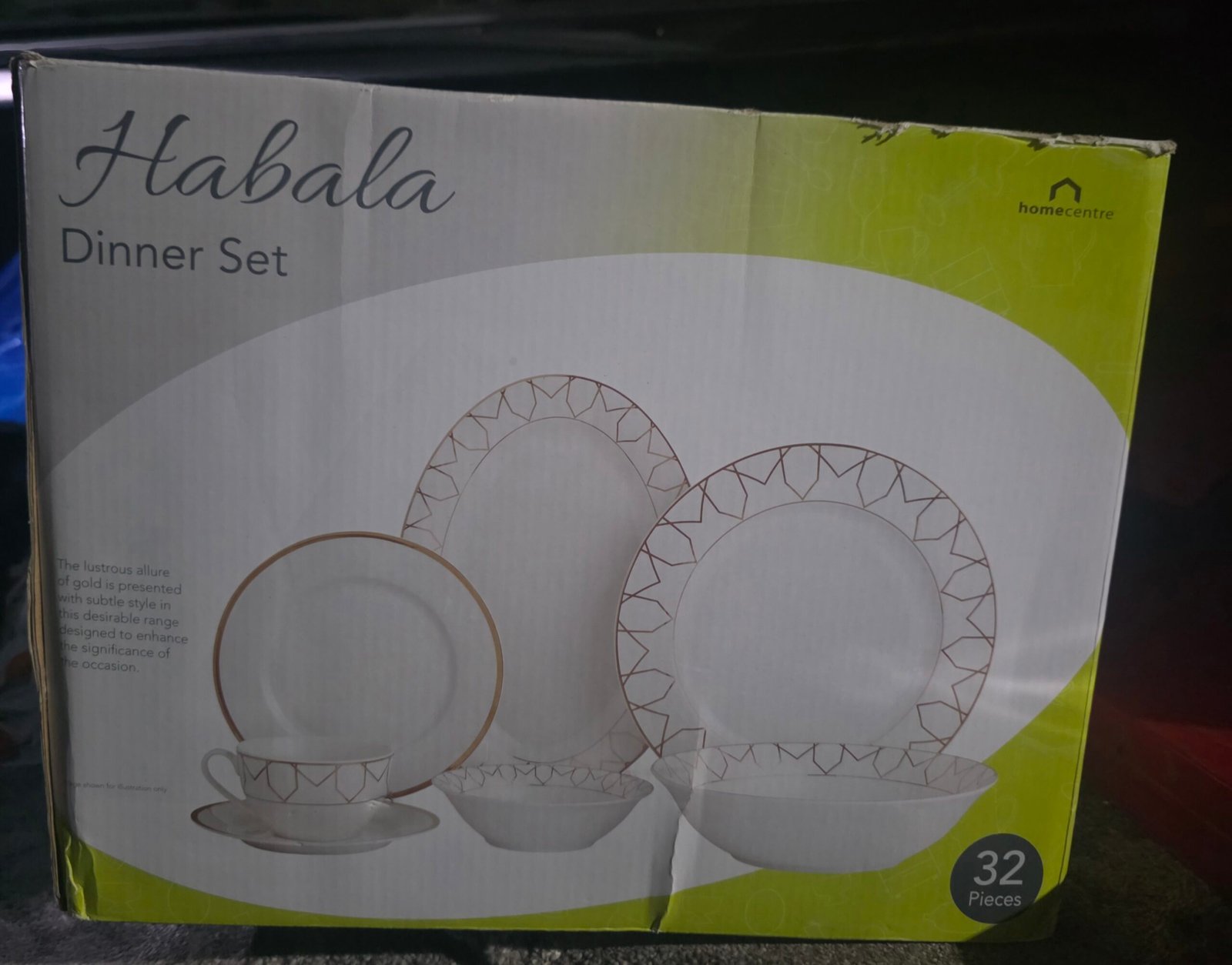 Habala 32-Piece Porcelain Dinner Set by Home Centre
